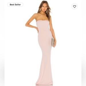 Katie May Mary Kate Gown in Blush from Revolve NWT
